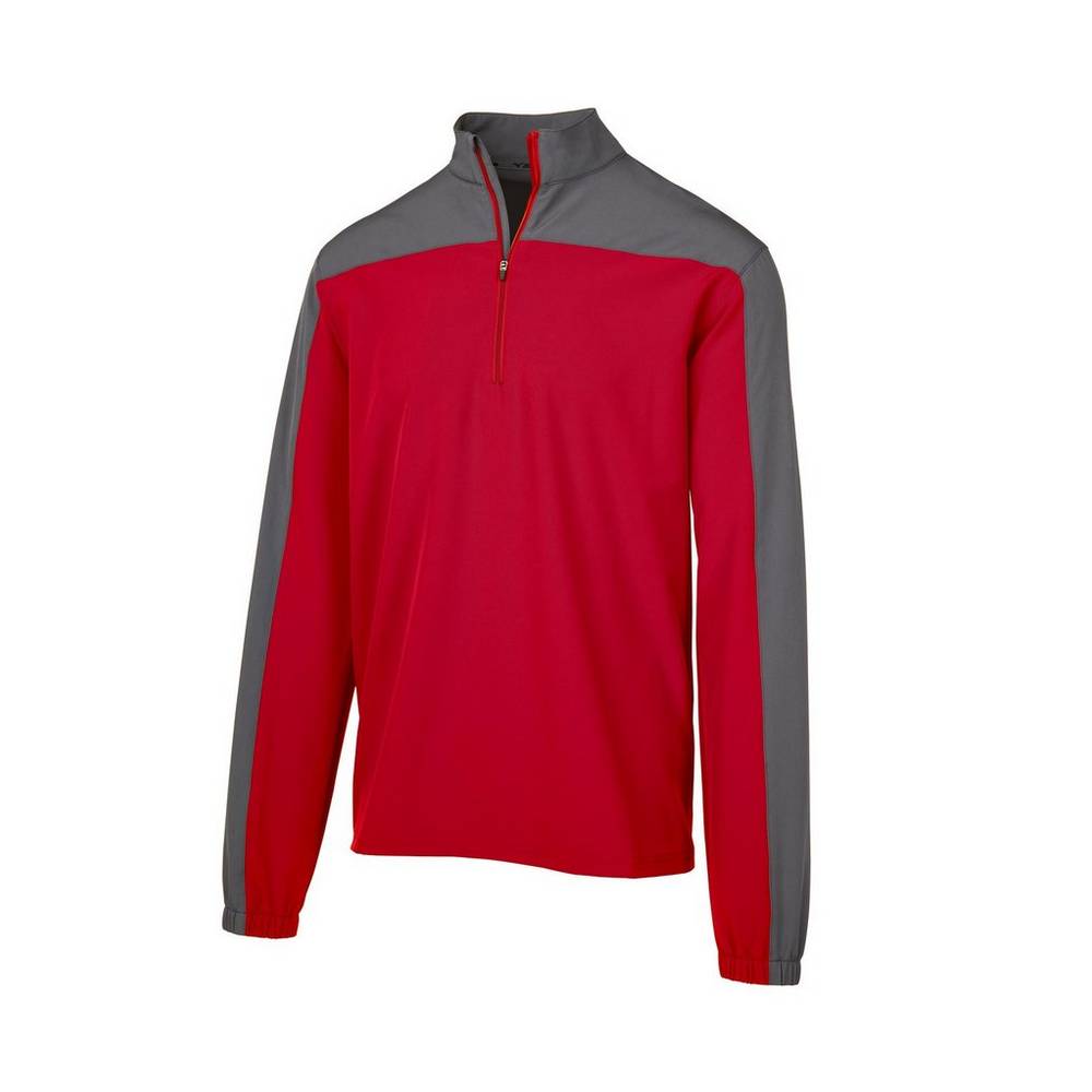 Mizuno Comp Long Sleeve Batting Férfi Jacke Piros XMW378149